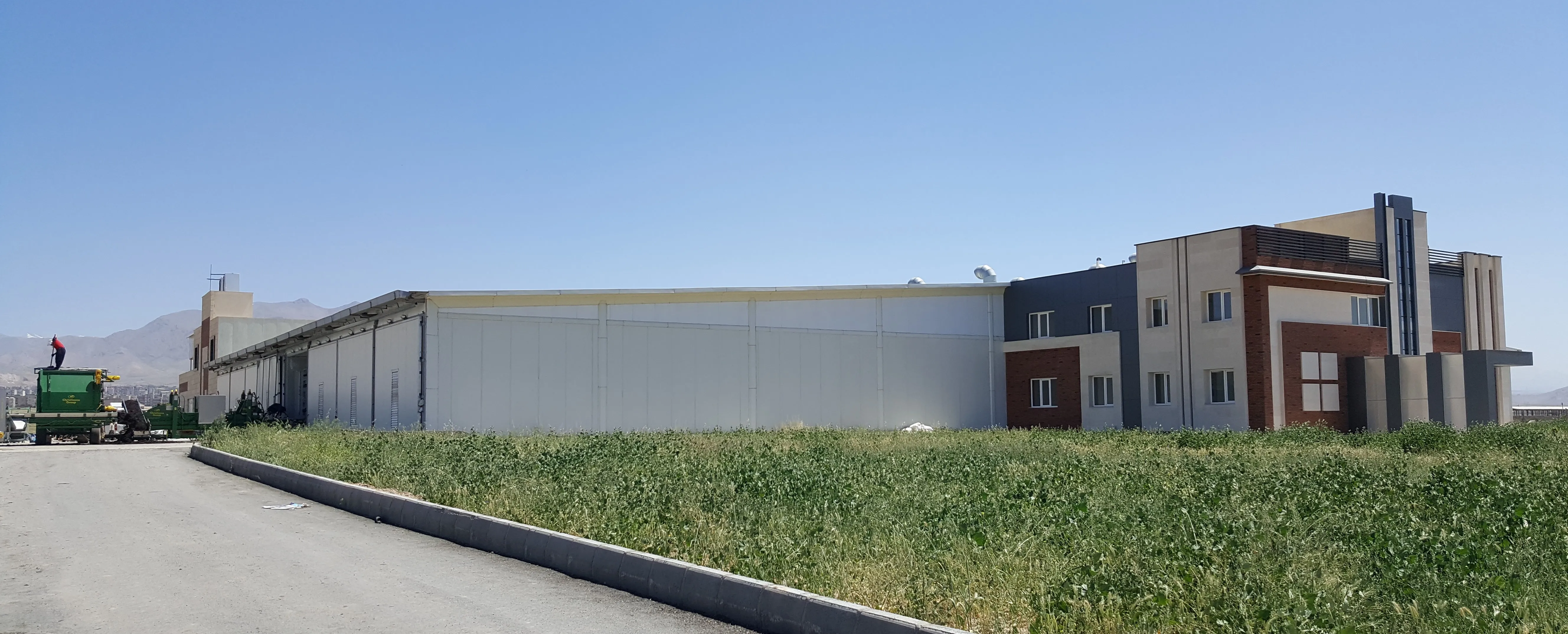 TBN International mushroom growing facility — aluminium shelving in grow rooms
